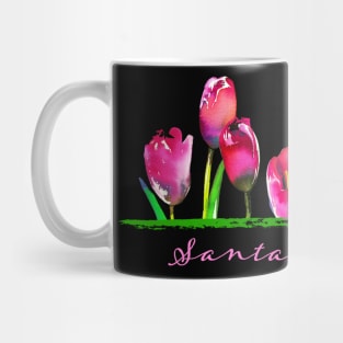 Santa Barbara California Tulip Flowers Gardeners Mug